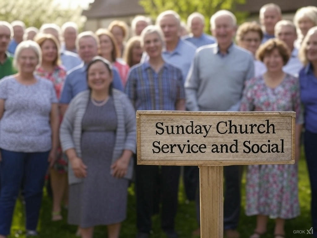 Sunday Church Service and Social